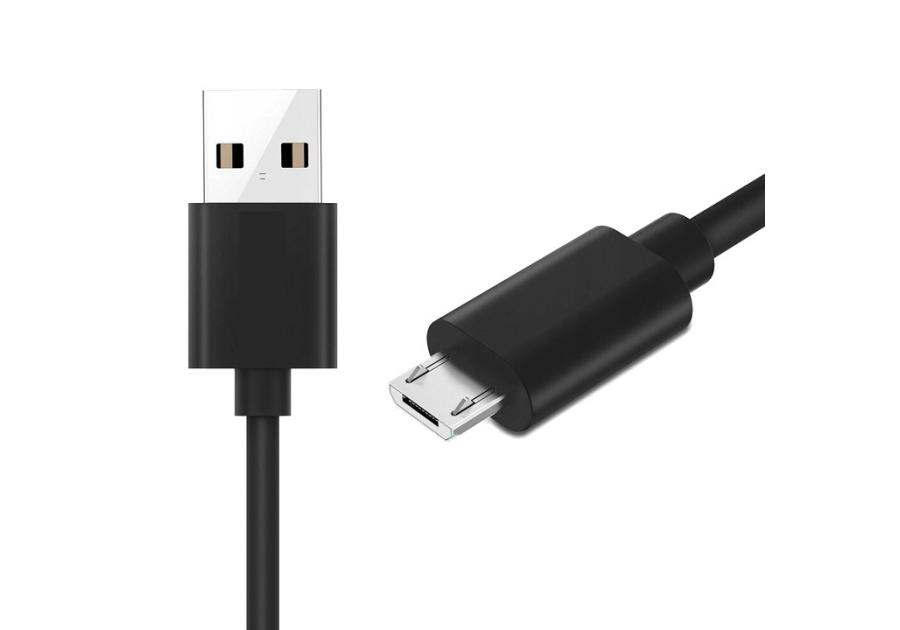 Zdjęcie: Kabel USB - Micro USB 1m czarny 2A LB0067 Black LIBOX