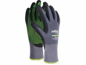 Rękawice nylonowe Nitrile flex pvc dots 8 STALCO PERFECT