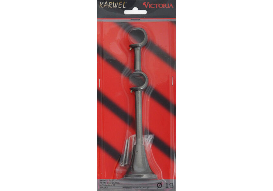 Zdjęcie: Wspornik podwójny Victoria fi 19 mm tytan KARWEL