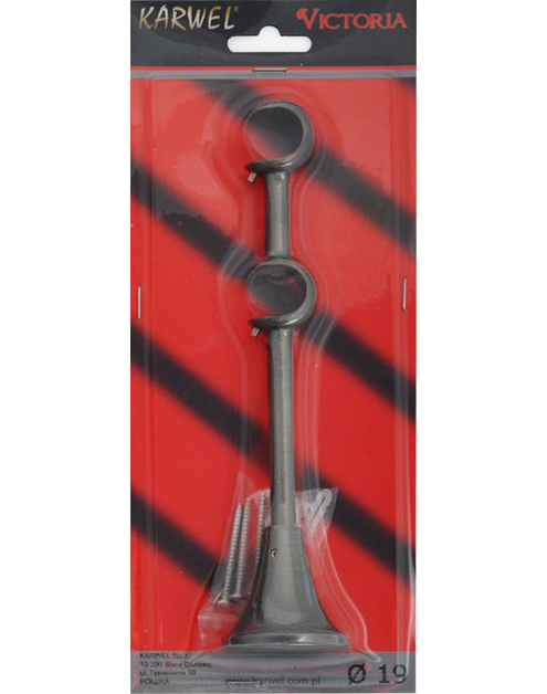 Zdjęcie: Wspornik podwójny Victoria fi 19 mm tytan KARWEL
