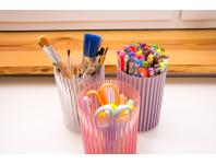 Zdjęcie: Wazon Nemo 180, różowy transparentny LAMELA