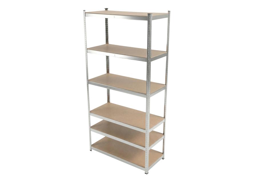 Zdjęcie: Regał metalowy wciskany, 6 półek, 222x110x50, 175 kg, ocynk PROFIX