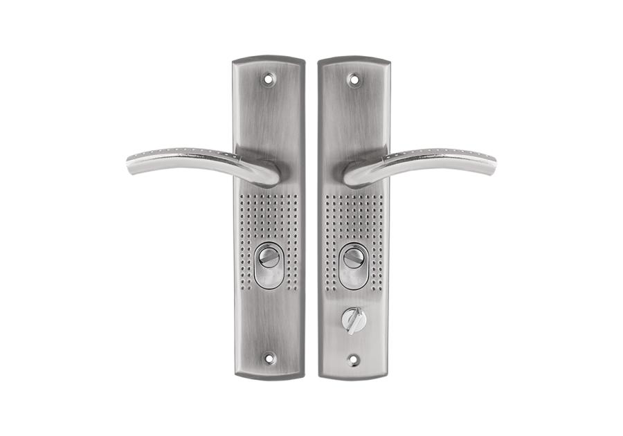 Zdjęcie: Klamka Frida zewnętrzna na szyldzie długim Yale - KZC312P KUCHINOX