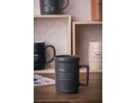 Zdjęcie: Kubek prosty 440 ml z kwadratowym uchem dekoracja tata mój bohater ALTOM DESIGN