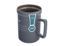 Zdjęcie: Kubek prosty 440 ml z kwadratowym uchem dekoracja tata mój bohater ALTOM DESIGN