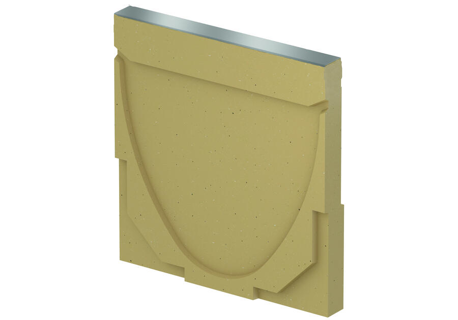 Zdjęcie: Ścianka czołowa pełna z polimerobetonu, krawędzie ze stali ocynkowanej do systemu Mulitline V100 ACO