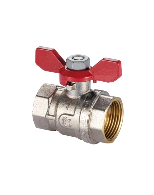 Zdjęcie: Zawór kulowy S30 W/W 3/4" z motylkiem, PN30 CALIDO