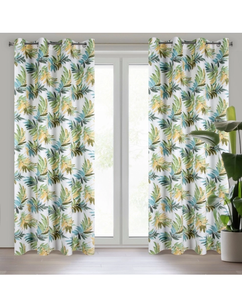 Zdjęcie: Zasłona gotowa Sabrina 140x250 cm zielony EUROFIRANY