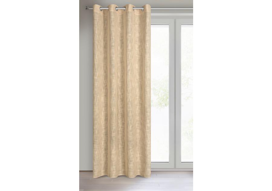 Zdjęcie: Zasłona gotowa Liren 140 x 250 cm beżowy EUROFIRANY