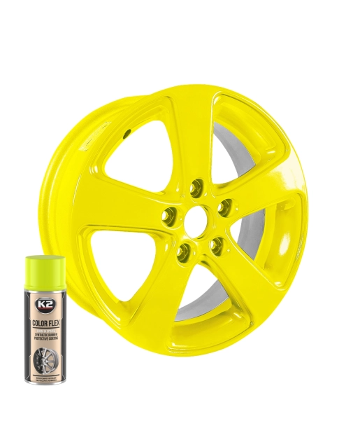 Zdjęcie: Guma w sprayu 400 ml Color Flex żółty K2