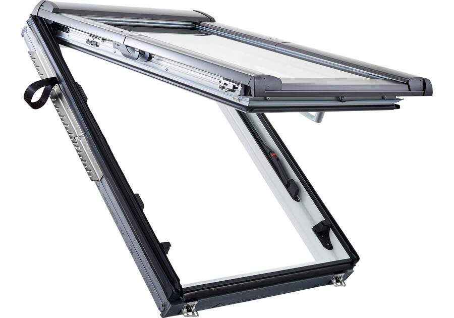 Zdjęcie: Okno uchylno- wysokoosiowe Designo R88C, PVC, 74x118 cm z Termo-blokiem WD ROTO