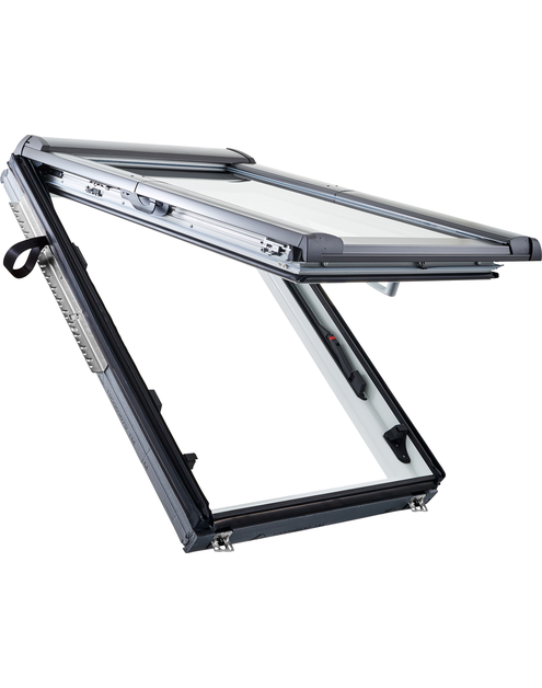 Zdjęcie: Okno uchylno- wysokoosiowe Designo R88C, PVC, 74x118 cm z Termo-blokiem WD ROTO