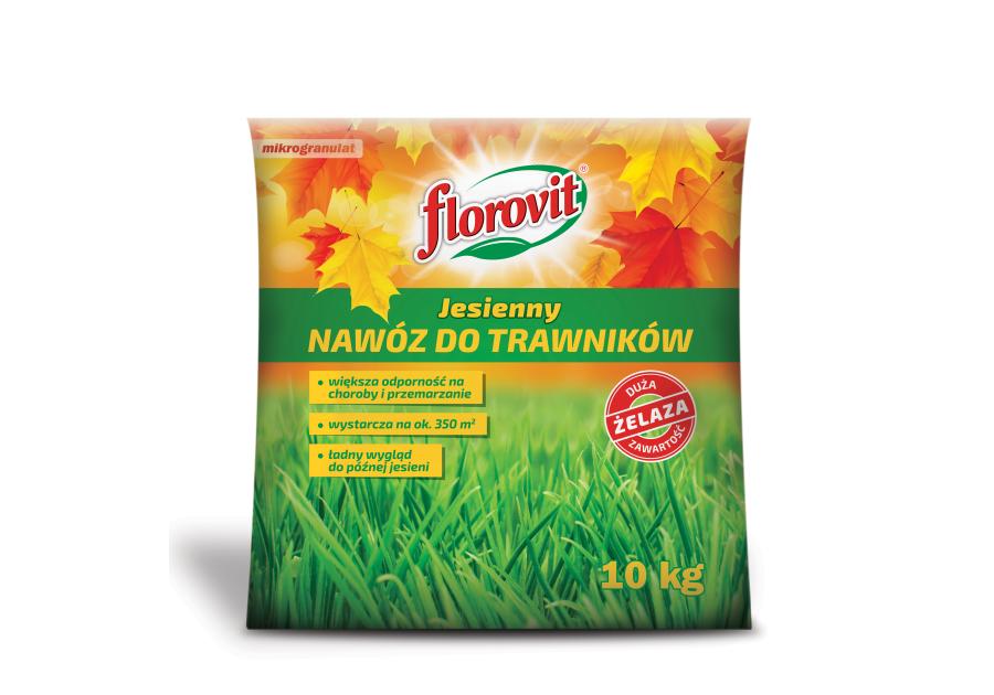 Zdjęcie: Nawóz jesienny do trawników worek 10 kg FLOROVIT