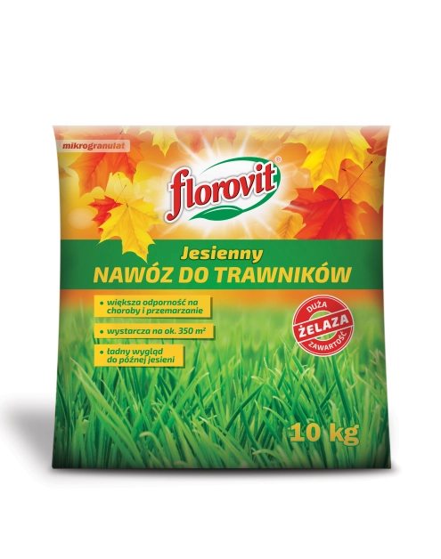 Zdjęcie: Nawóz jesienny do trawników worek 10 kg FLOROVIT