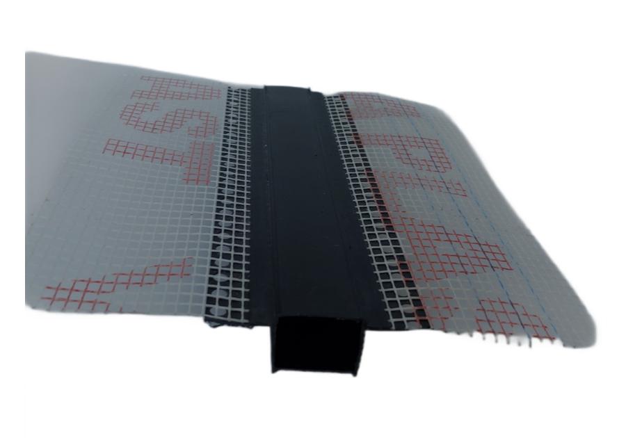 Zdjęcie: Listwa do boniowania PVC z siatką, zamknięta z elementem traconym BP11 H3NS L300 czarny BELLA PLAST