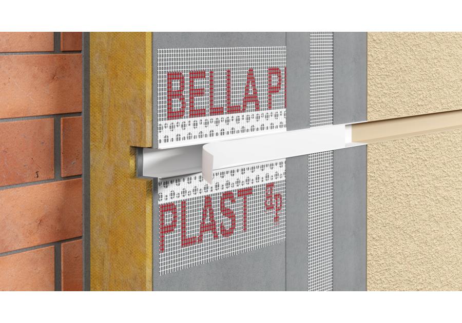 Zdjęcie: Listwa do boniowania PVC z siatką, zamknięta z elementem traconym BP11 H3NS L300 czarny BELLA PLAST