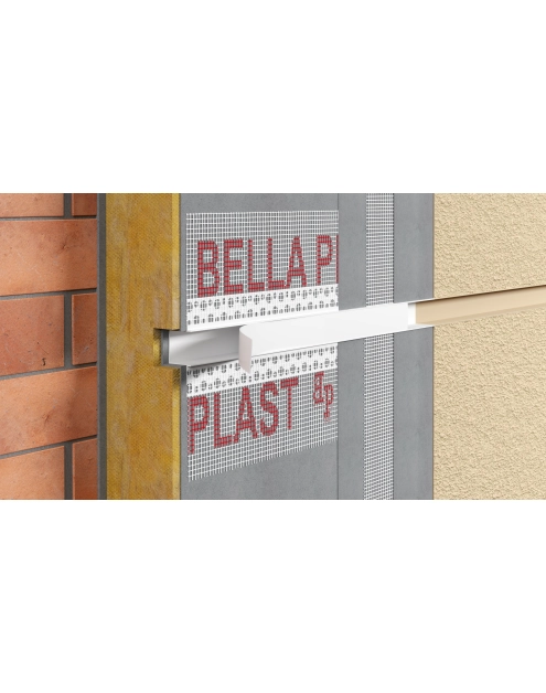 Zdjęcie: Listwa do boniowania PVC z siatką, zamknięta z elementem traconym BP11 H3NS L300 czarny BELLA PLAST