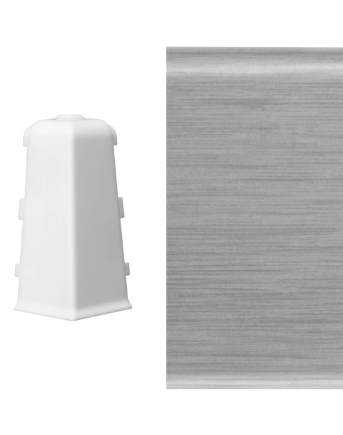 Zdjęcie: Narożnik zewnętrzny do listwy Mack 1 szt. alu light ARBITON