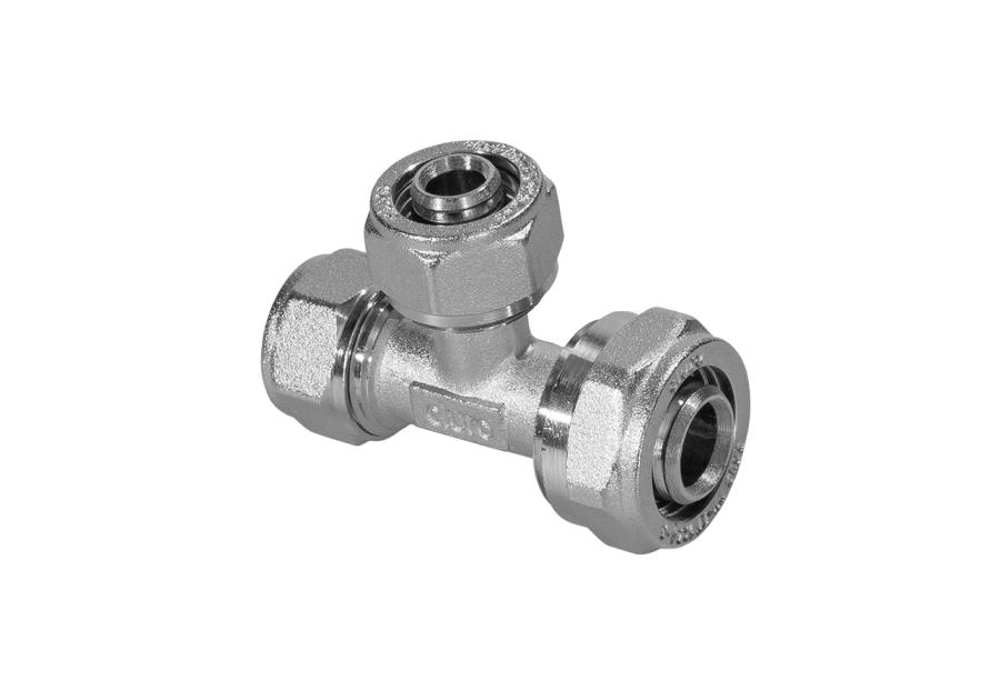 Zdjęcie: Złączka skręcana trójnik redukcyjny 20x20x16 mm DURO SYSTEM