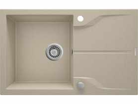 Zlewozmywak Andante piaskowy granit 1K Z/O 780x490x194, space saver DEANTE