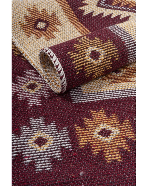 Zdjęcie: Dywan Kilim 80x150 cm śliwka romby MULTI-DECOR