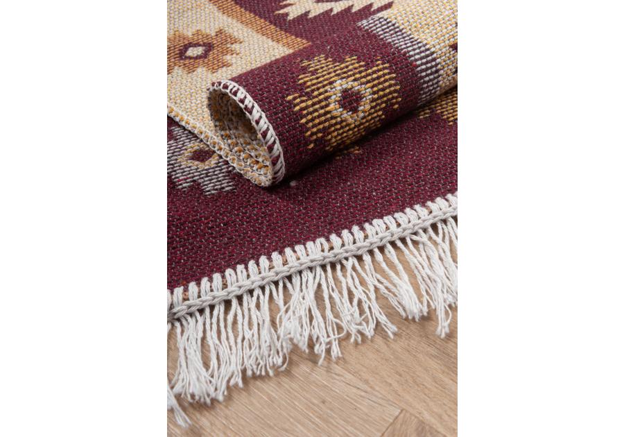 Zdjęcie: Dywan Kilim 80x150 cm śliwka romby MULTI-DECOR