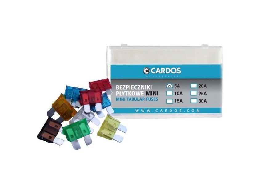 Zdjęcie: Bezpieczniki płytkowe 5A 100 sztuk plastic box CARDOS