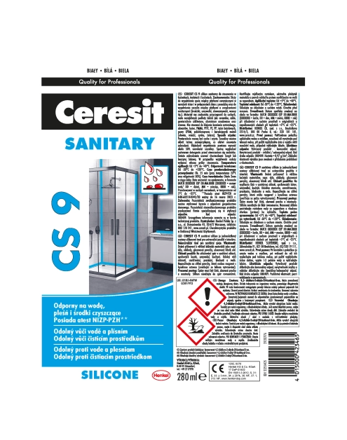Zdjęcie: Silikon sanitarny biały 280 ml CS9 CERESIT