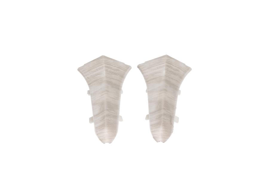 Zdjęcie: Zakończenia do listwy przypodłogowej Classic narożnik wewnętrzny 2 sztuki Jesion Kaukaski Mat CEZAR