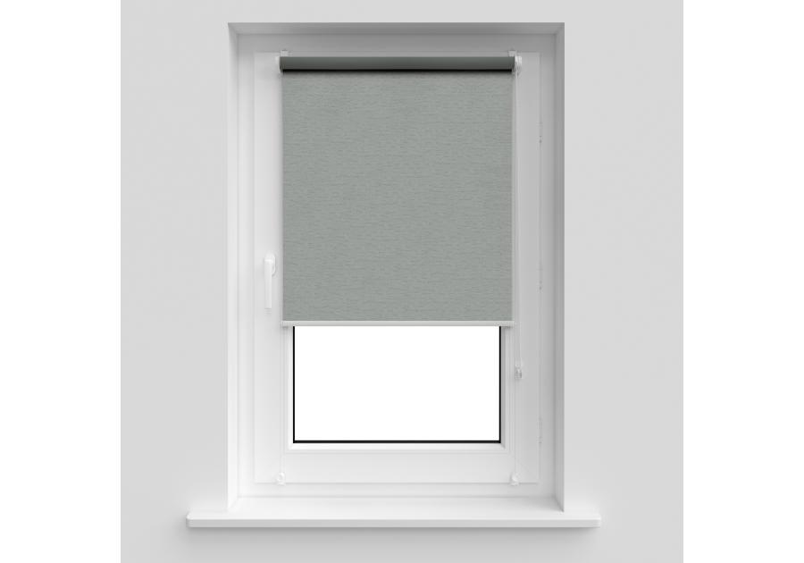 Zdjęcie: Roleta Mini 100% zaciemnienia 54x150 cm szary len DECODESIGN