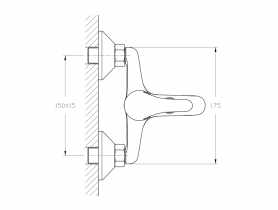 Bateria wannowa jednouchwytowa 35 mm Vivo NERGIS