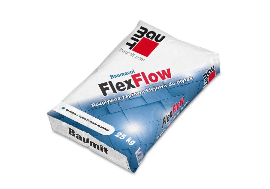 Zdjęcie: Zaprawa klejowa rozpływna do płytek Baumacol FlexFlow 25 kg BAUMIT