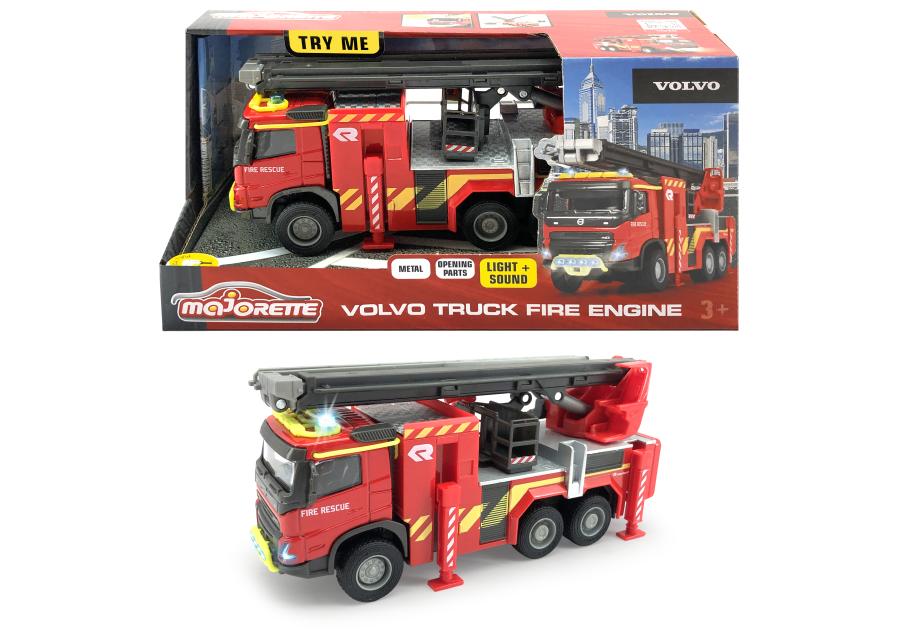 Zdjęcie: Metalowa straż pożarna marki Volvo 19 cm MAJORETTE