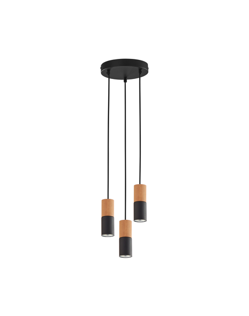 Zdjęcie: Lampa wisząca Elit wood black 3 x GU 10 6310 TK LIGHTING