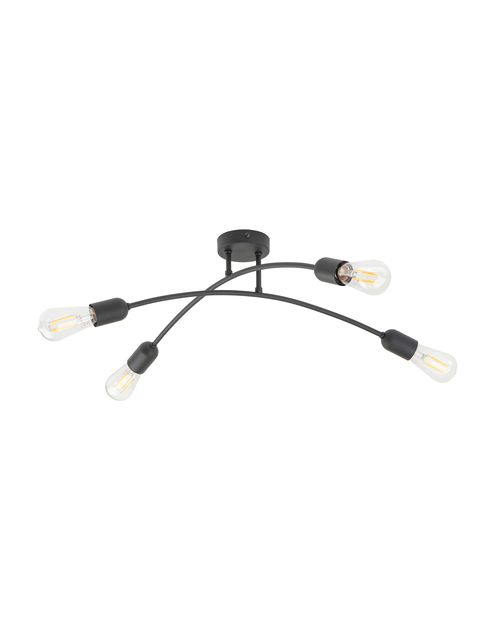 Zdjęcie: Lampa wisząca Helix 4 x E27 czarna 4687 TK LIGHTING