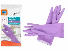 Rękawice domowe Violet S, 1 para RAVI