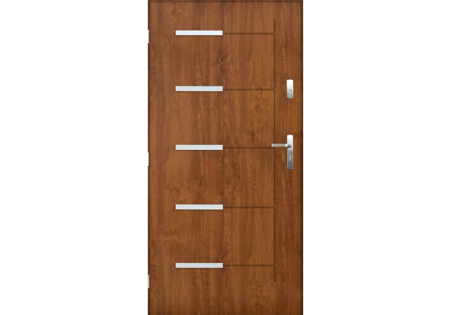 Zdjęcie: Drzwi zewnętrzne orlando złoty dąb 80l komplet PANTOR