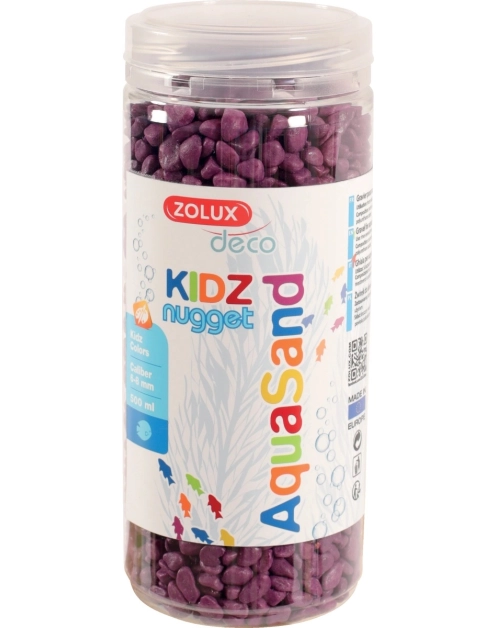 Zdjęcie: Żwirek do akwarium Aquasand Nugget 500 ml fioletowy ZOLUX