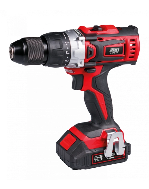 Zdjęcie: Wiertarko-wkrętarka 18 V, 40 Nm , 2 akumulatory 2,0 Ah MODECO EXPERT