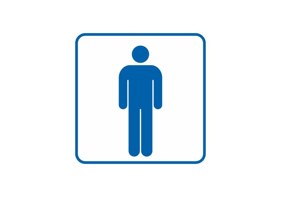 Zdjęcie: Oznaczenie "WC męskie" 14,8x14,8 cm METRO