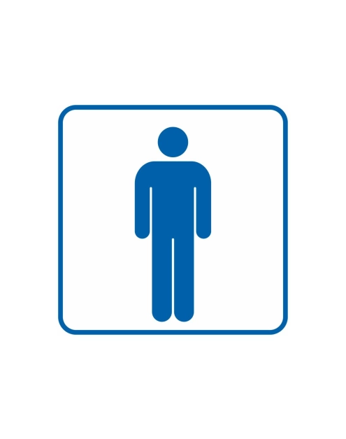 Zdjęcie: Oznaczenie "WC męskie" 14,8x14,8 cm METRO