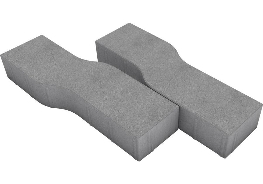 Zdjęcie: Kostka Dynamik 8x14x50 Nerino biało-szaro-czarny na białym cemencie POLBRUK