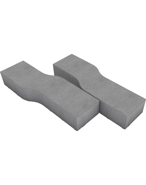 Zdjęcie: Kostka Dynamik 8x14x50 Nerino biało-szaro-czarny na białym cemencie POLBRUK