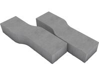 Zdjęcie: Kostka Dynamik 8x14x50 Nerino biało-szaro-czarny na białym cemencie POLBRUK