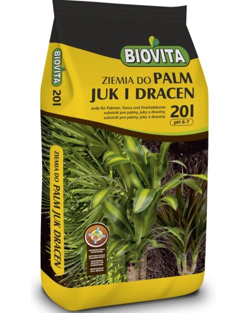 Zdjęcie: Ziemia do palm, juk i dracen 20l BIOVITA