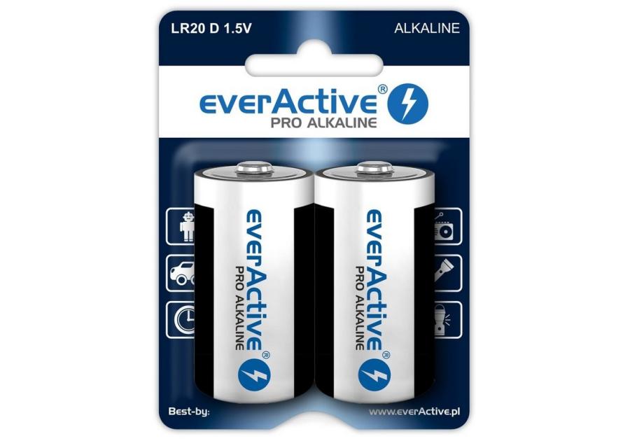 Zdjęcie: Baterie LR20 2BL Pro Alkaline EVERACTIVE
