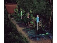 Zdjęcie: Lampa solarna RGB, ATUSA, O5,5x31cm, metalik