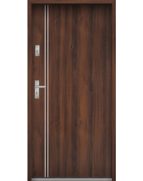Zdjęcie: Drzwi wejściowe do mieszkań Bastion A-37 Orzech 80 cm (NW) prawe ODP KR CENTER