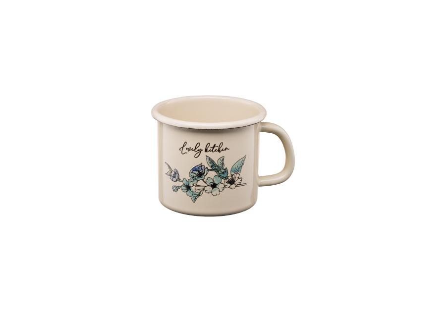Zdjęcie: Kubek emaliowany z kalką Flores 9 cm/0,5 L wzór 2 GALICJA