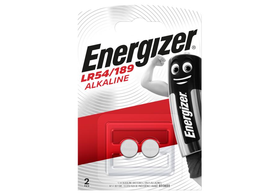 Zdjęcie: Baterie alkaliczne LR54/189 2 sztuki ENERGIZER